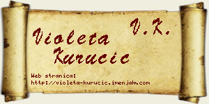 Violeta Kurucić vizit kartica